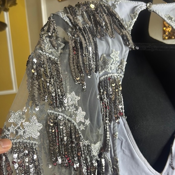 FOR LOVE & LEMONS
ETOILE SEQUIN FRINGE DRESS - Picture 13 of 17